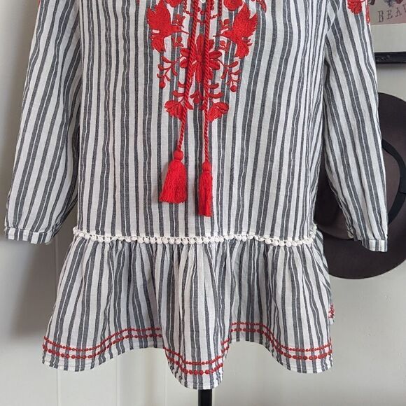 Kate Spade Maximalist Cottagecore Fairy Preppy Coastal Romantic Nautical Top S - Picture 6 of 11